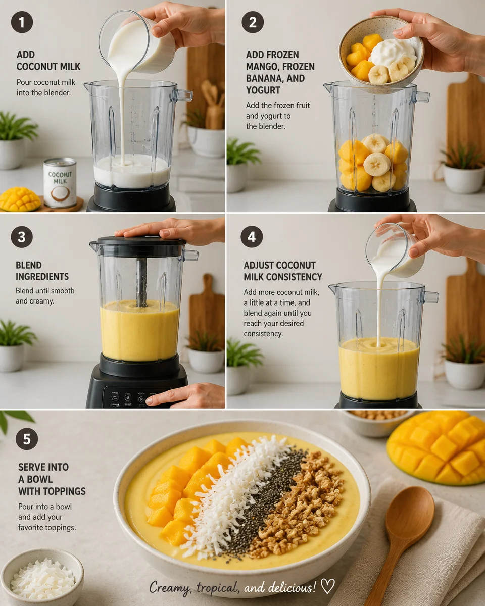 Coconut Mango Smoothie Bowl