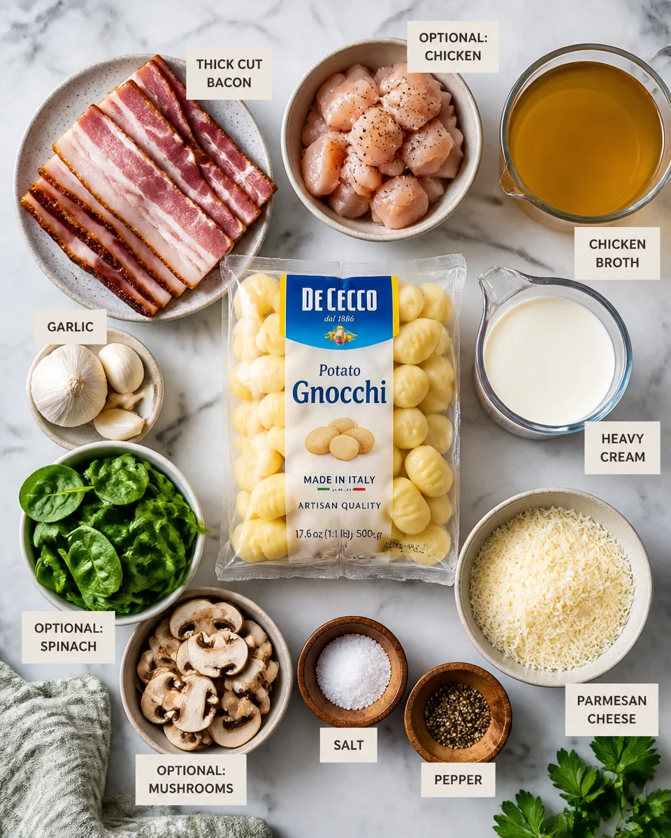 Creamy Bacon Gnocchi Skillet