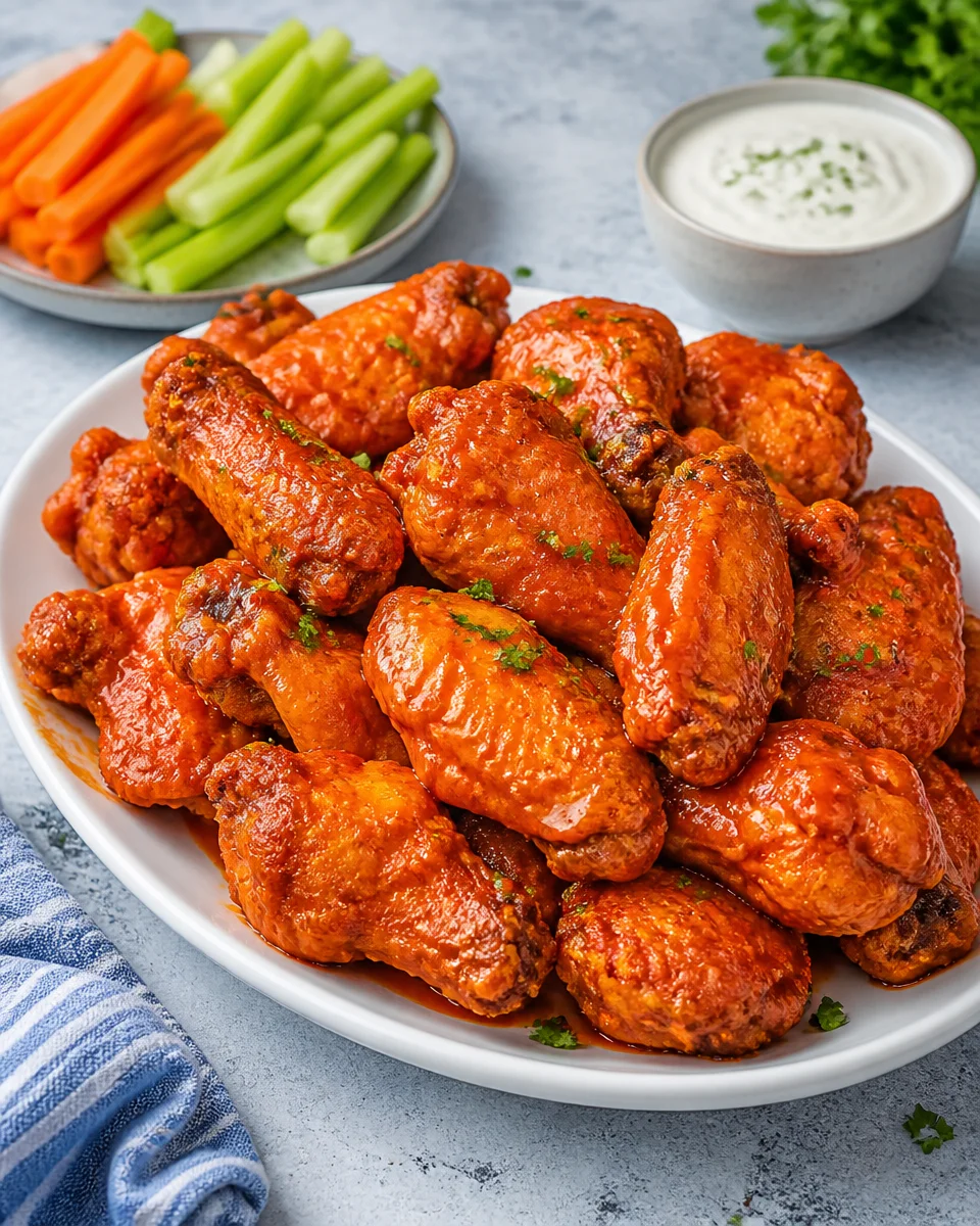 Crispy Baked Buffalo Wings