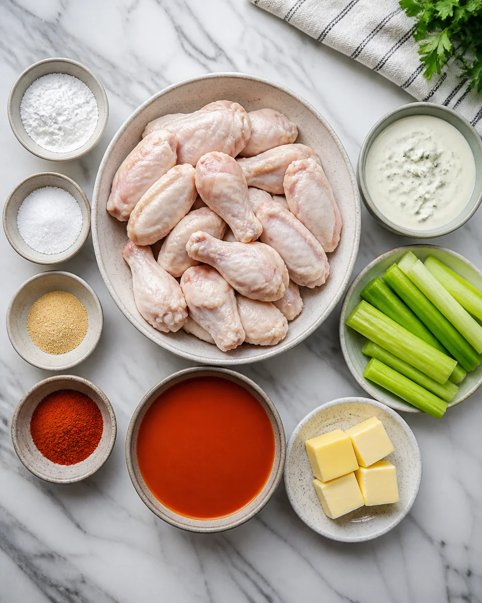 Crispy Baked Buffalo Wings