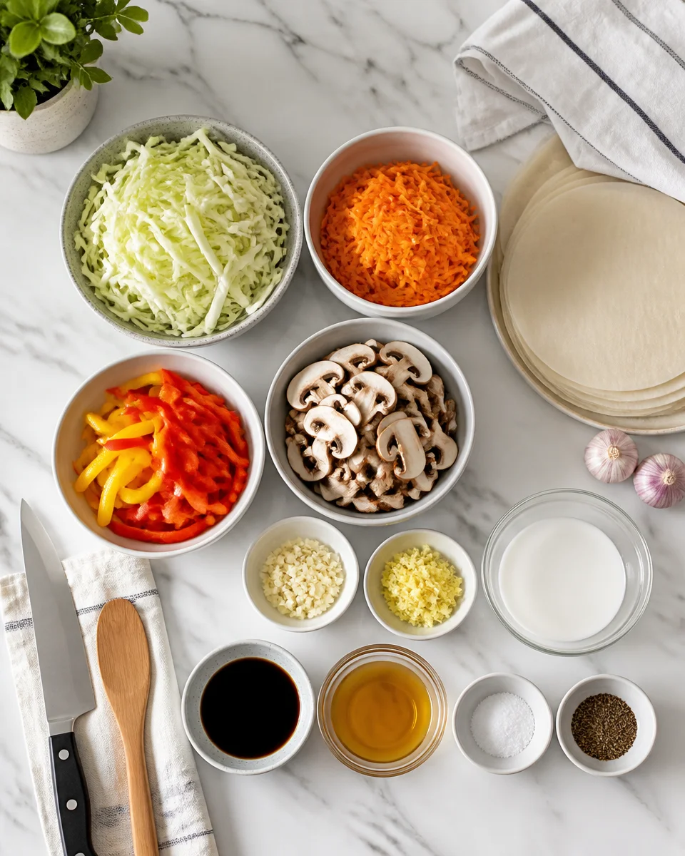 Crispy Vegetable Spring Rolls