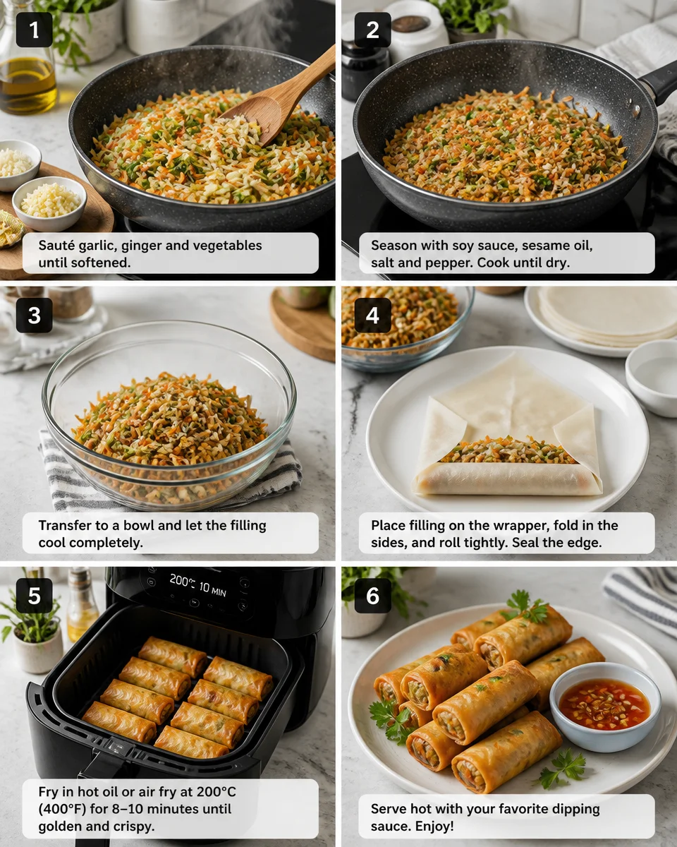 Crispy Vegetable Spring Rolls