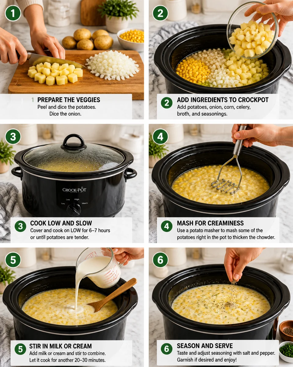 Crock Pot Potato and Corn Chowder