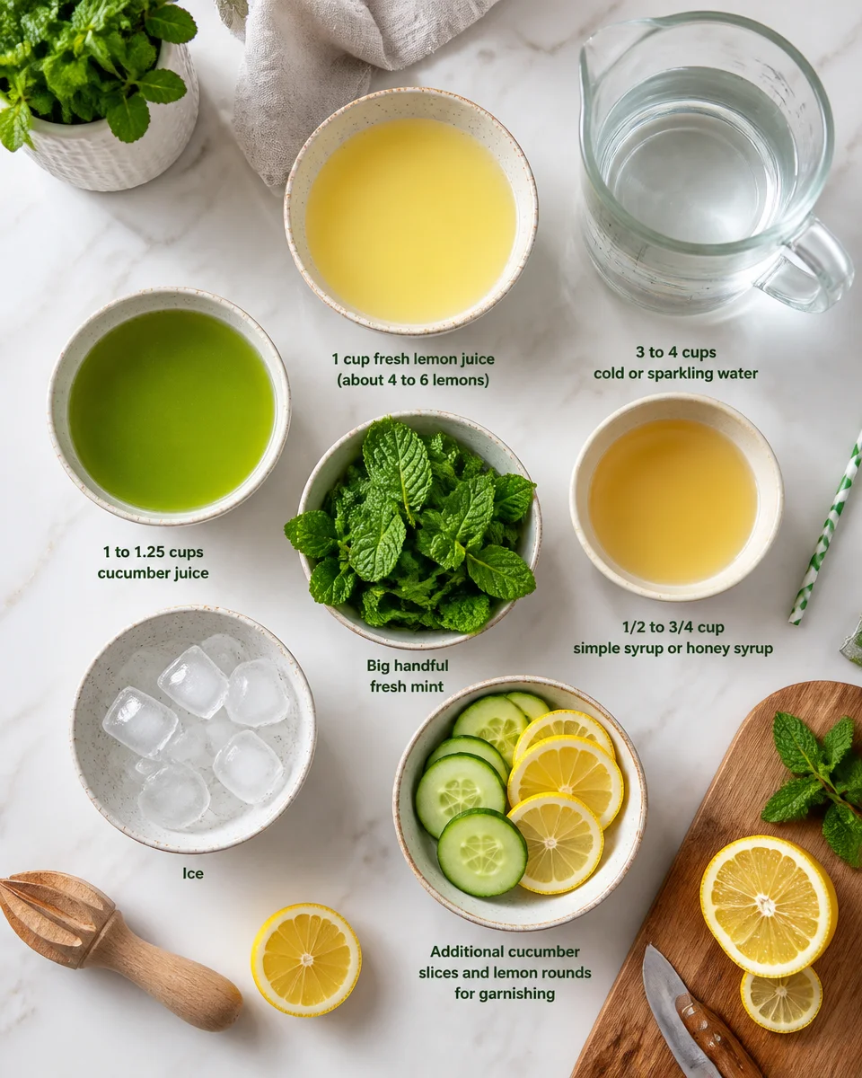Cucumber Mint Lemonade
