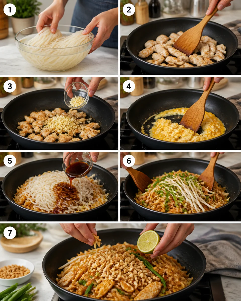 Easy Pad Thai with Chicken