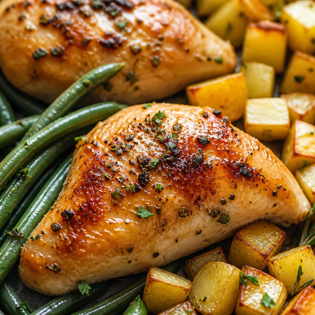 Garlic Butter Chicken Thighs Sheet Pan with Potatoes for a simple, delicious meal.