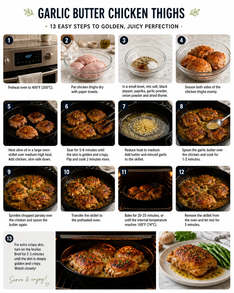 Garlic Butter Chicken Thighs Sheet Pan with Potatoes
