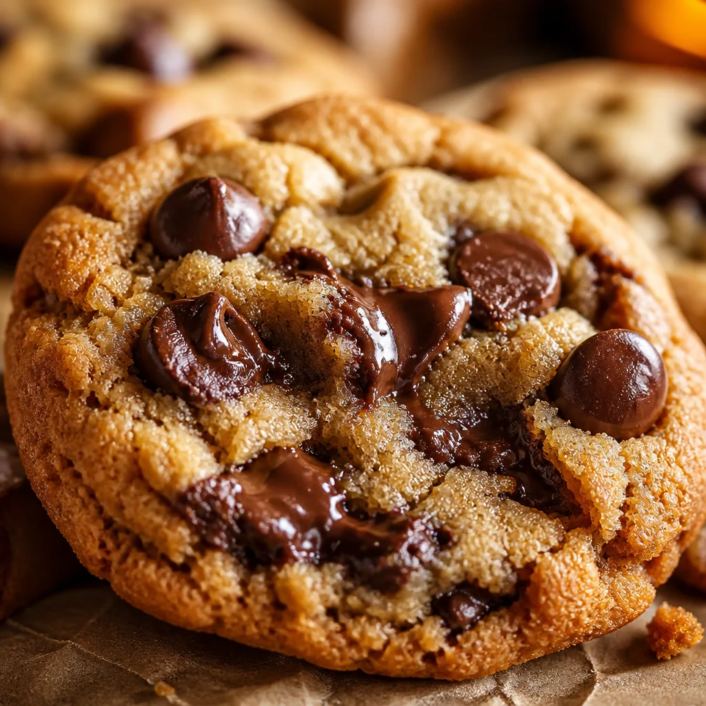 Delicious Gluten Free Chocolate Chip Cookies with gooey centers and crispy edges.