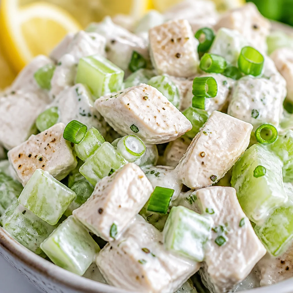 Creamy Greek Yogurt Chicken Salad with fresh ingredients and high protein