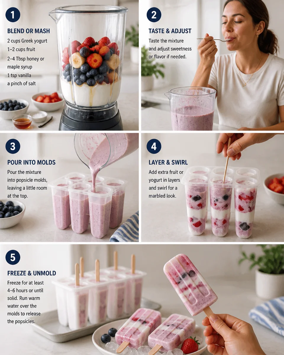 Greek Yogurt Popsicles