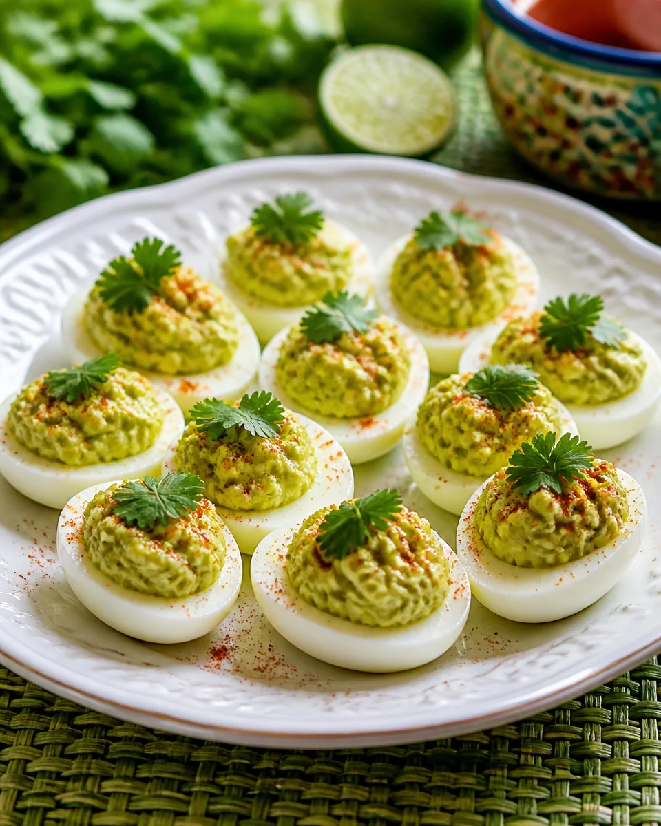Guacamole Deviled Eggs
