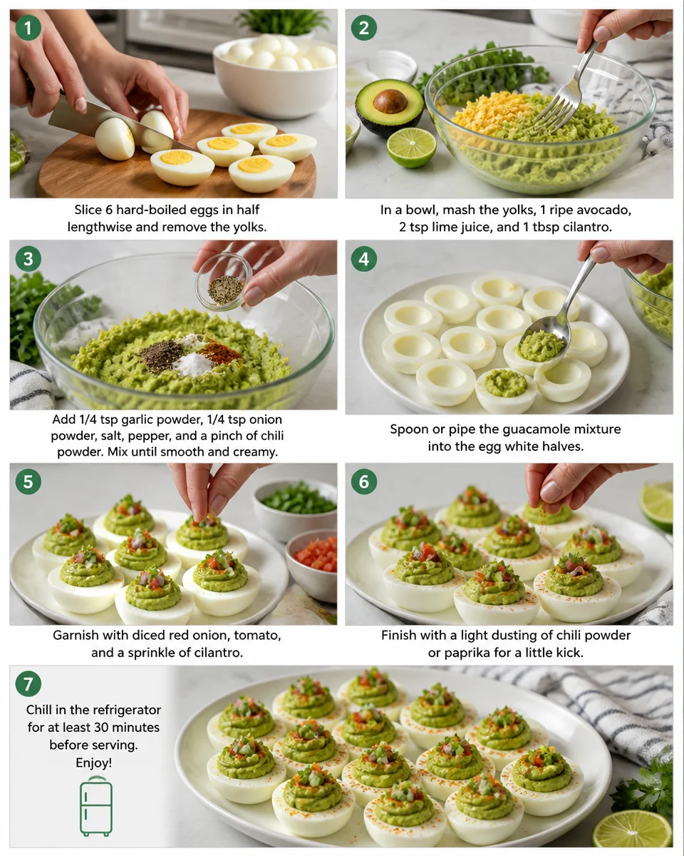 Guacamole Deviled Eggs