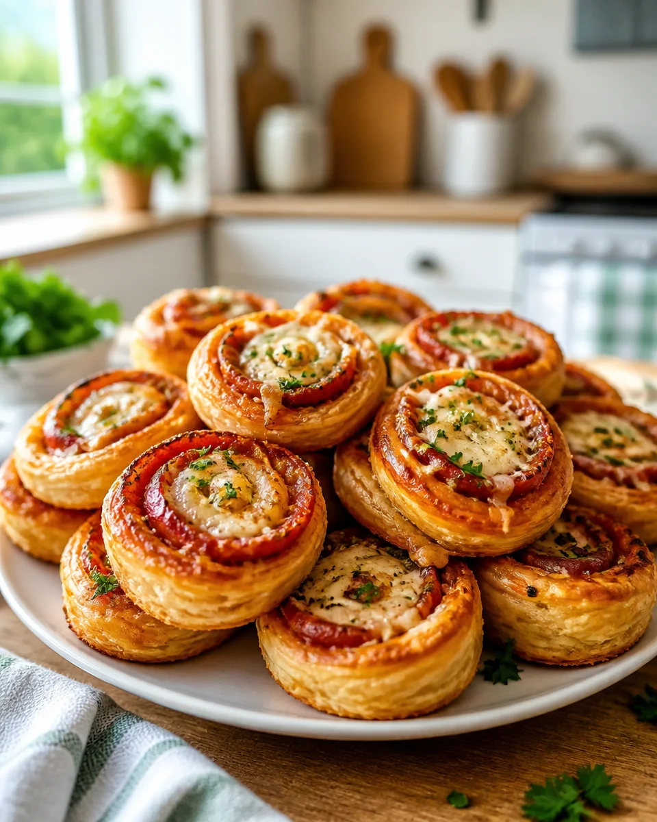 Ham and Cheese Breakfast Pinwheels