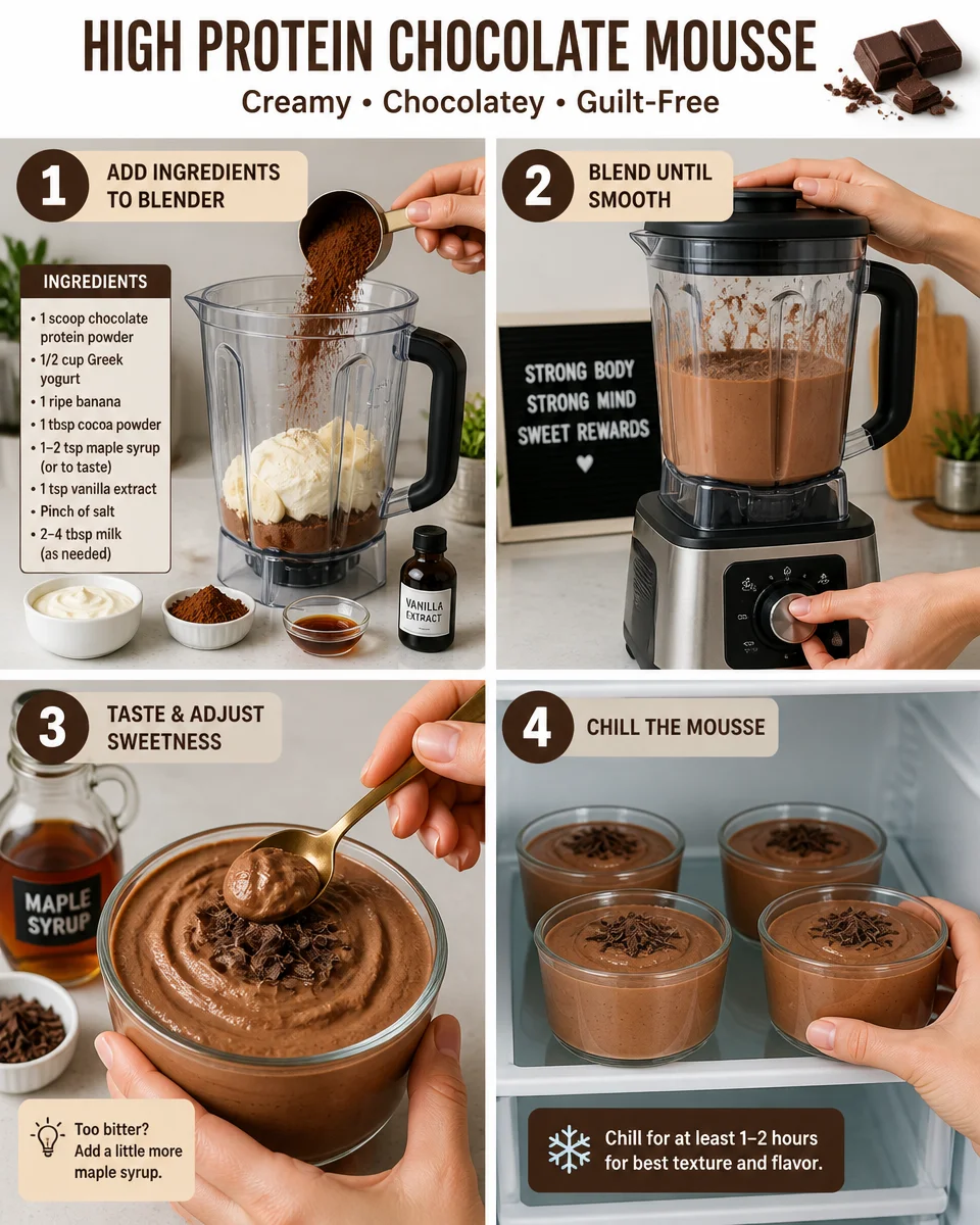 High Protein Chocolate Mousse