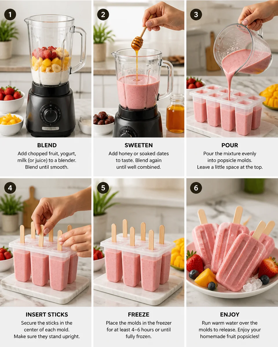 Homemade Fruit Popsicles