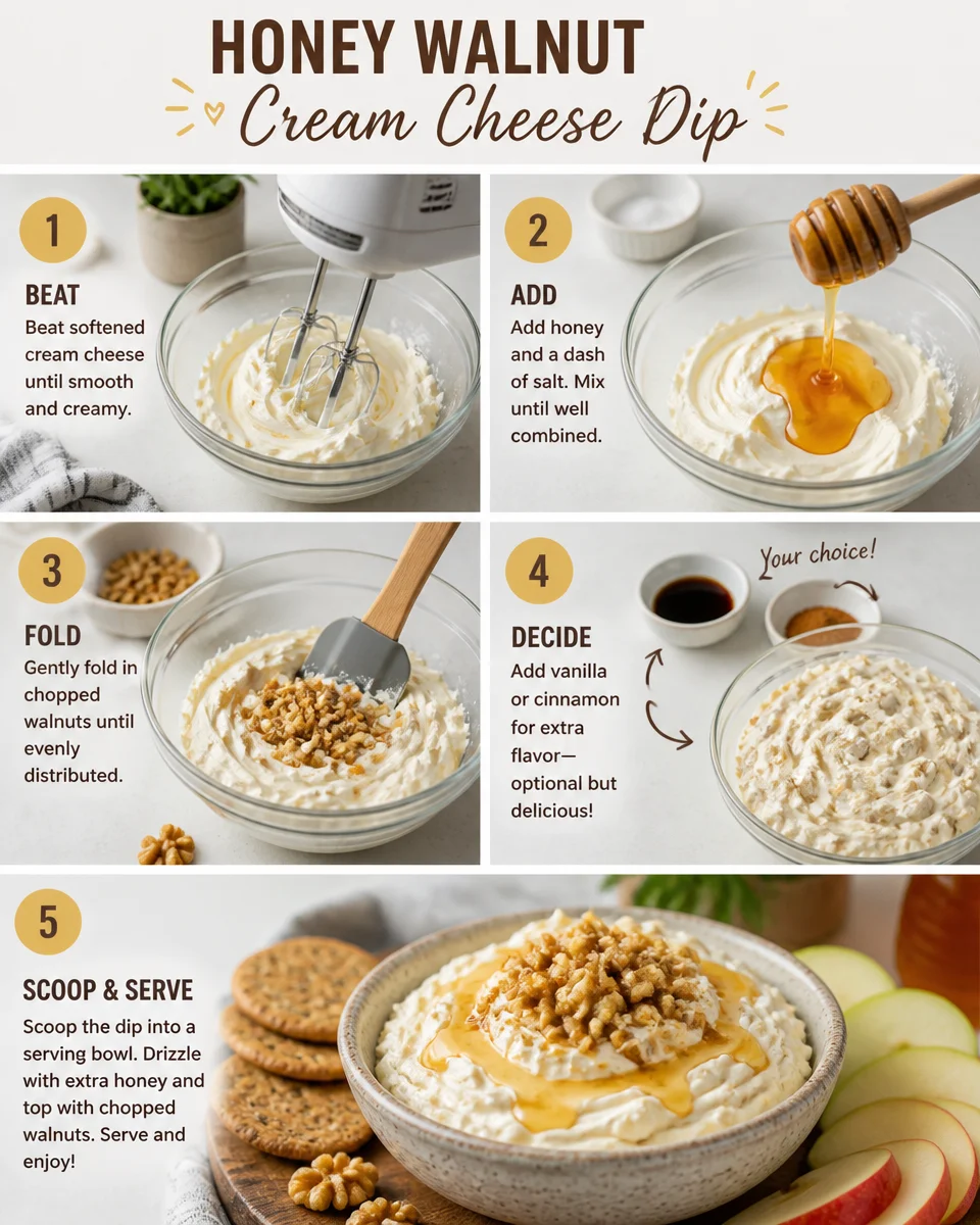 Honey Walnut Cream Cheese Dip