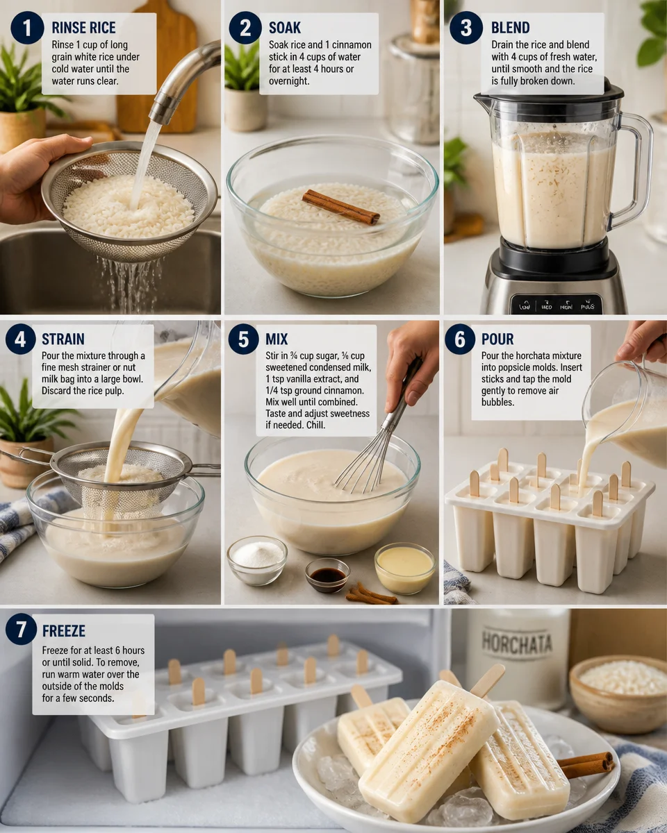 Horchata Popsicles Recipe