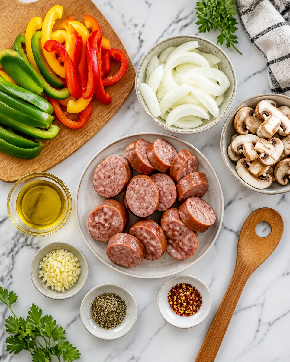 Italian Sausage and Peppers Foil Packets