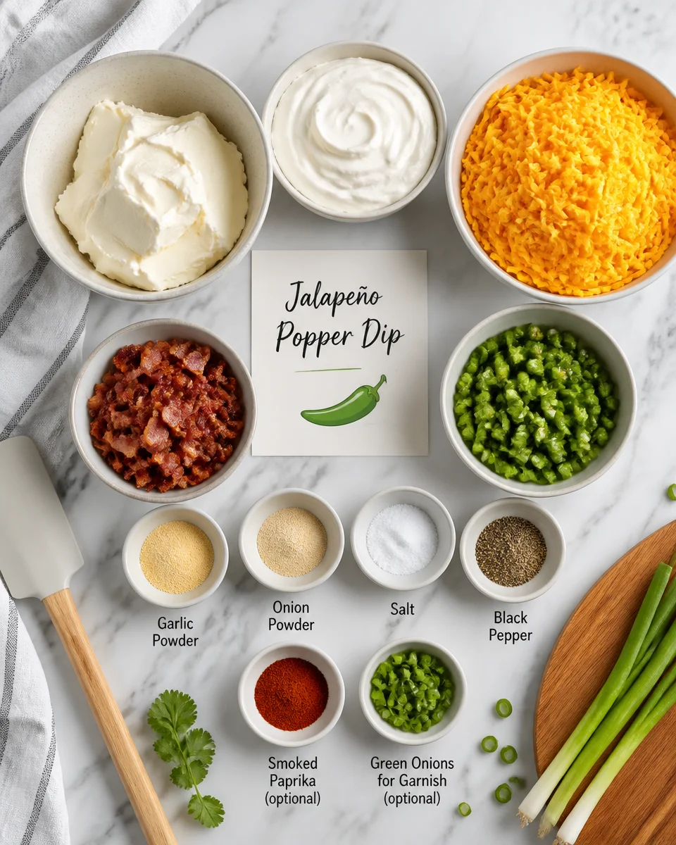 Jalapeño Popper Dip with Cream Cheese and Bacon