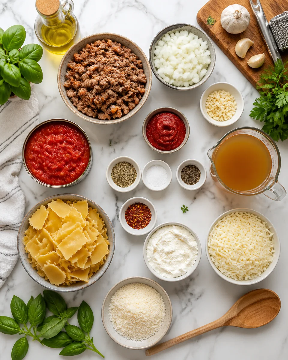 Lasagna Soup with Ricotta