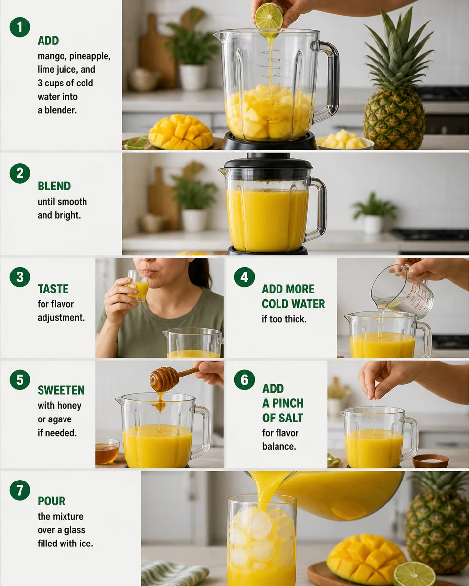 Mango Pineapple Agua Fresca
