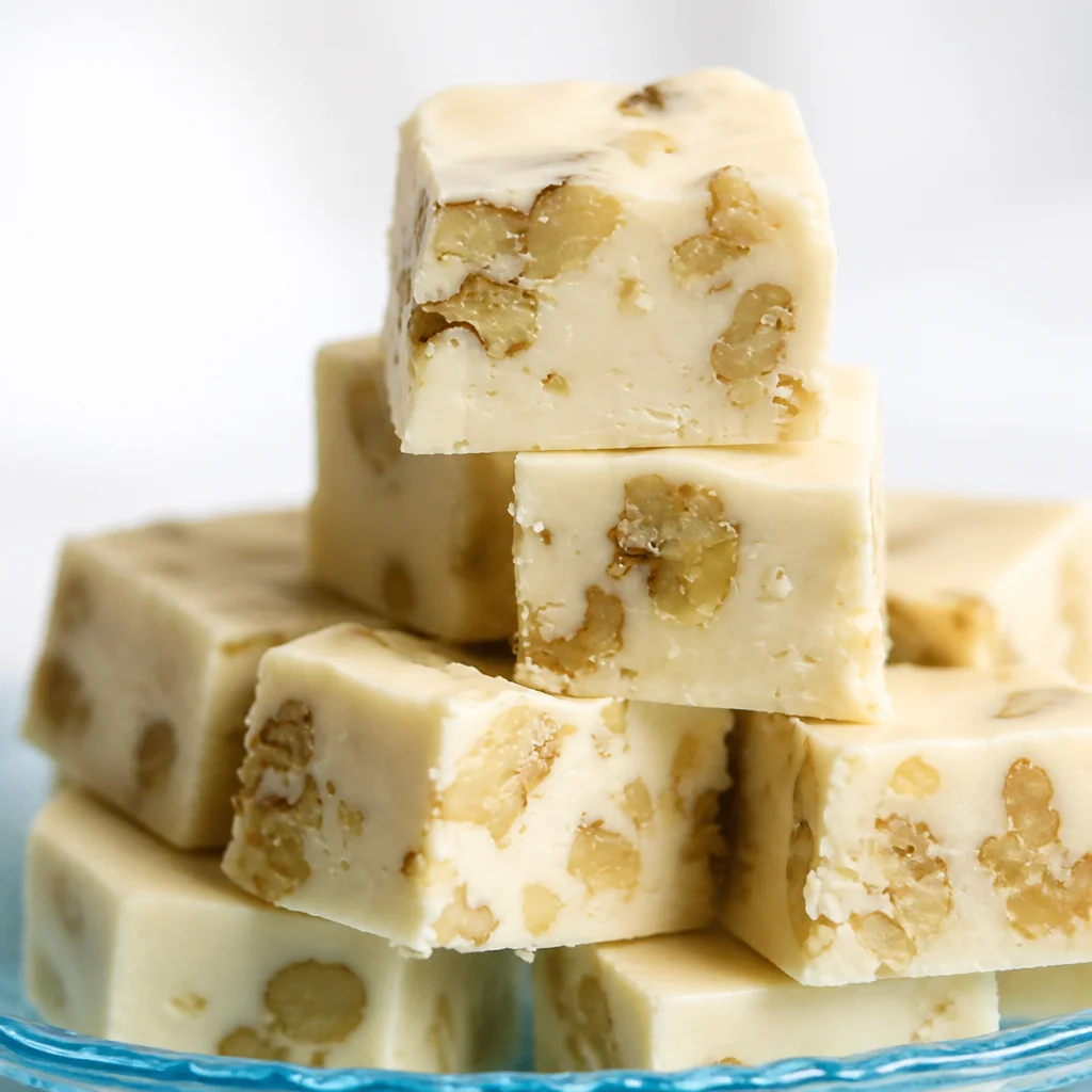 Creamy Maple Walnut Fudge with crunchy walnuts and rich maple flavor, perfect for dessert.
