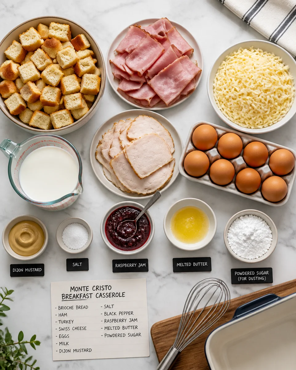 Monte Cristo Breakfast Casserole