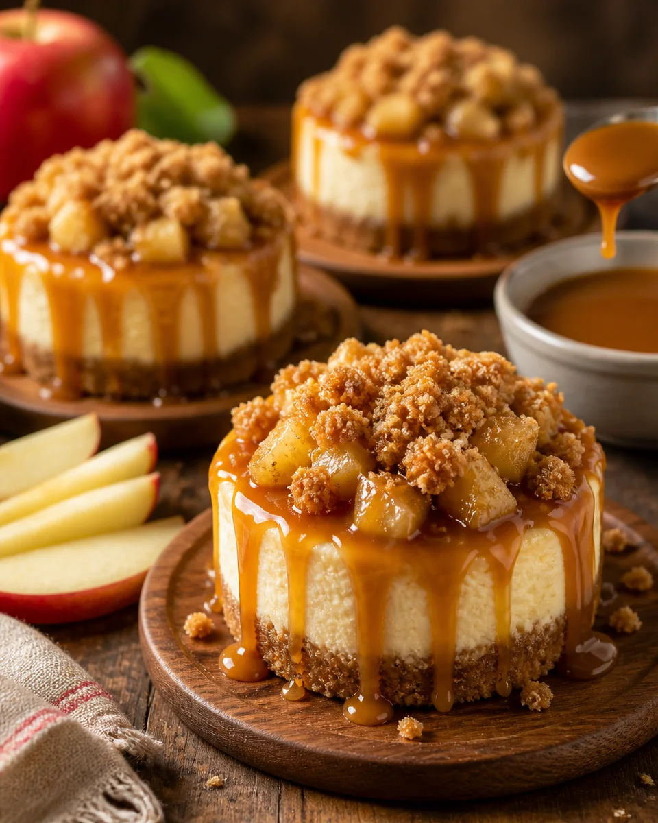 No-Bake Caramel Apple Cheesecake Cups