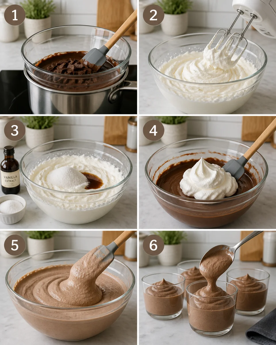No-Bake Chocolate Mousse Cups