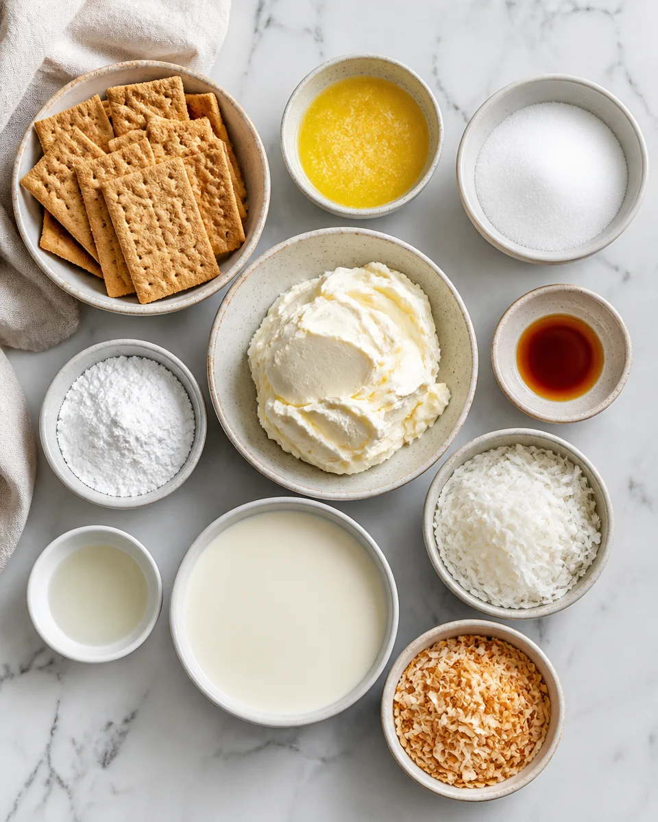 No-Bake Coconut Cream Cheesecake