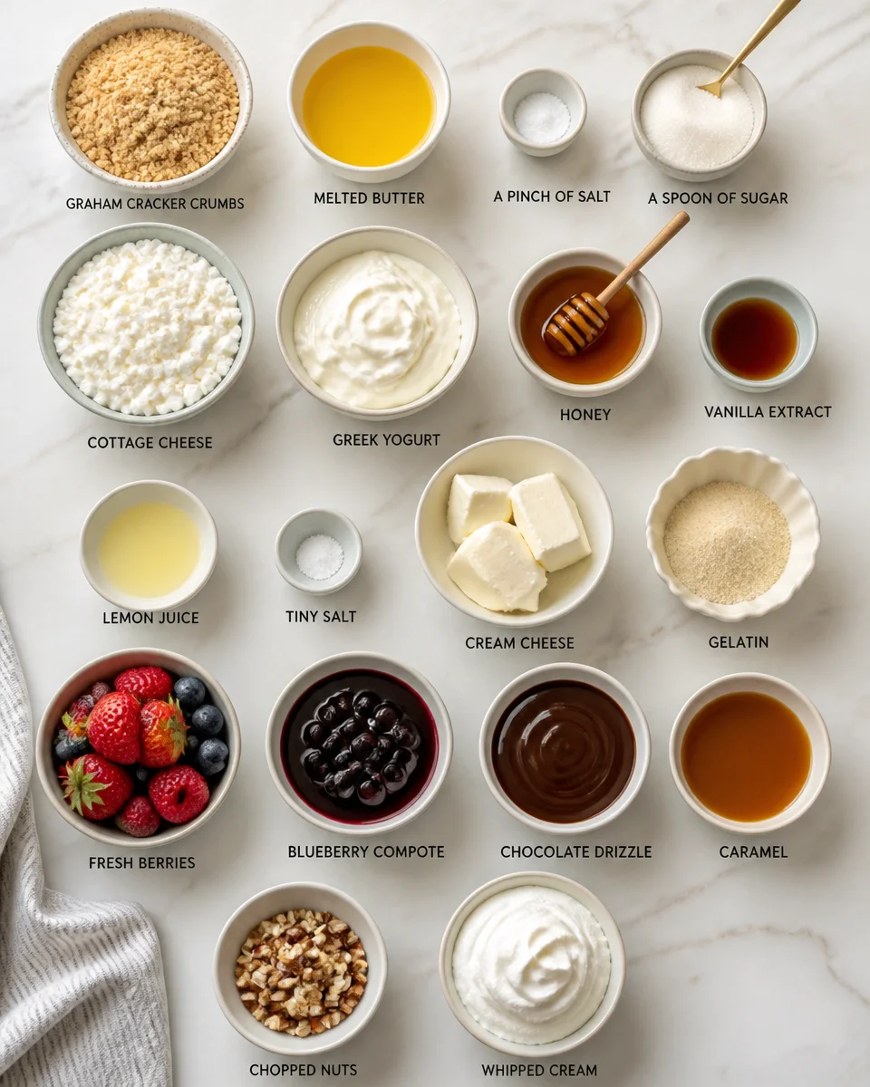 No-Bake Cottage Cheese Cheesecake