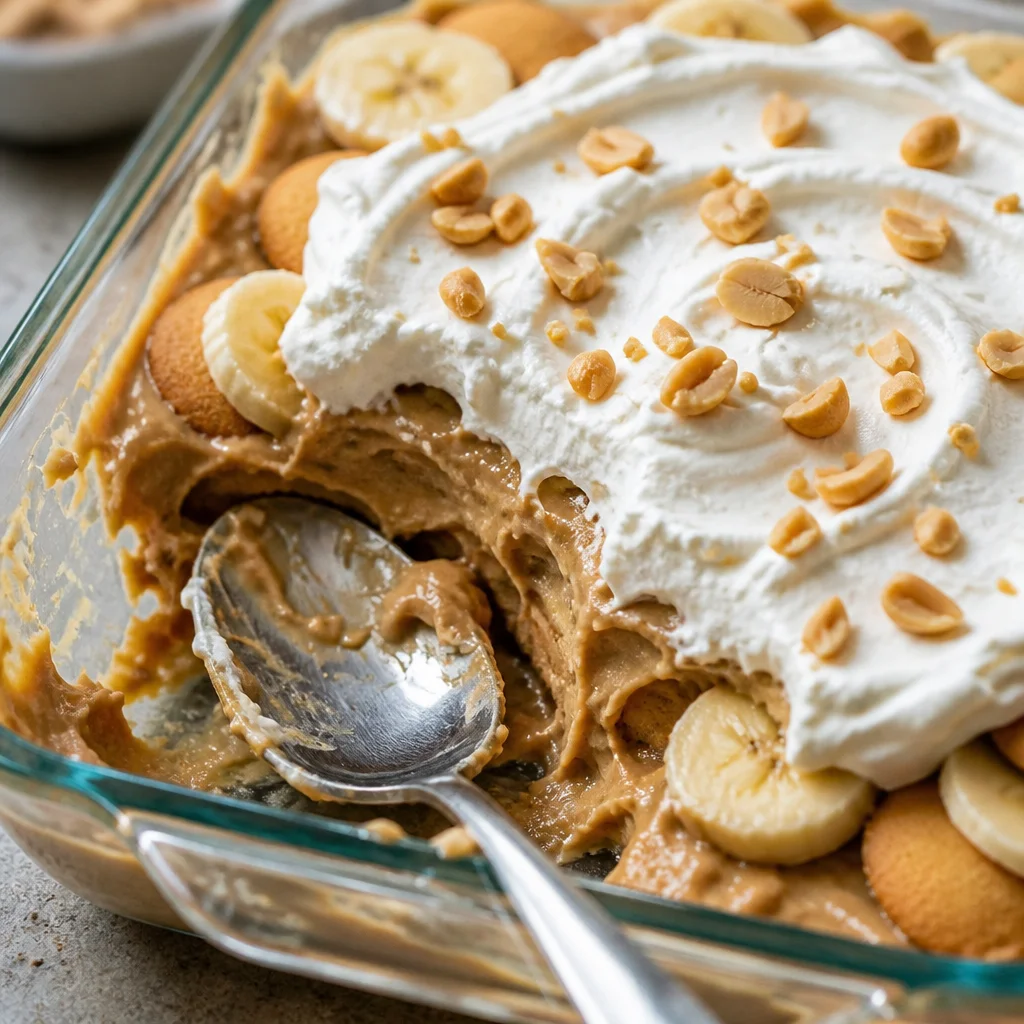 Delicious No-Bake Peanut Butter Banana Pudding Cups layered with creamy pudding and bananas.