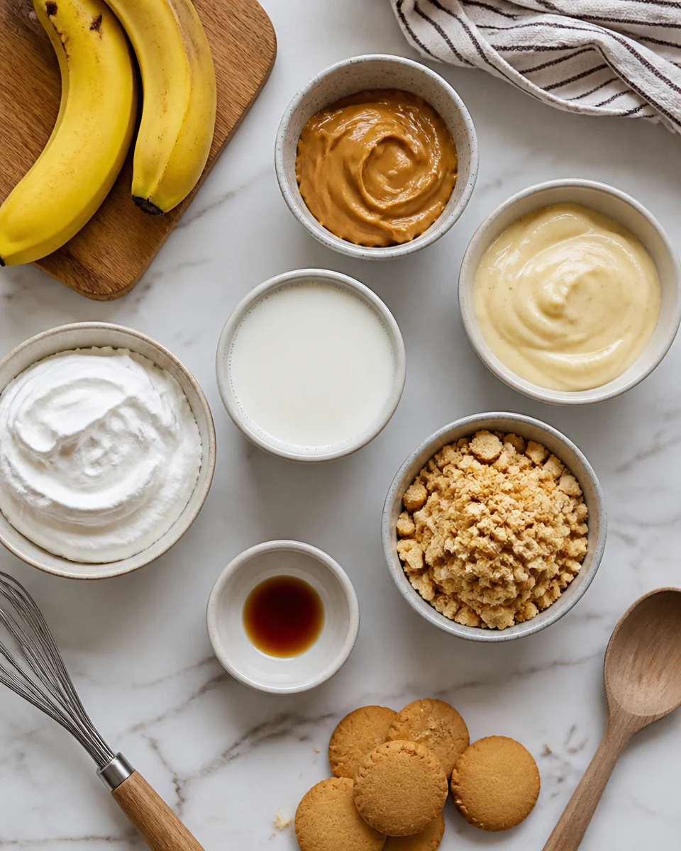 No-Bake Peanut Butter Banana Pudding Cups