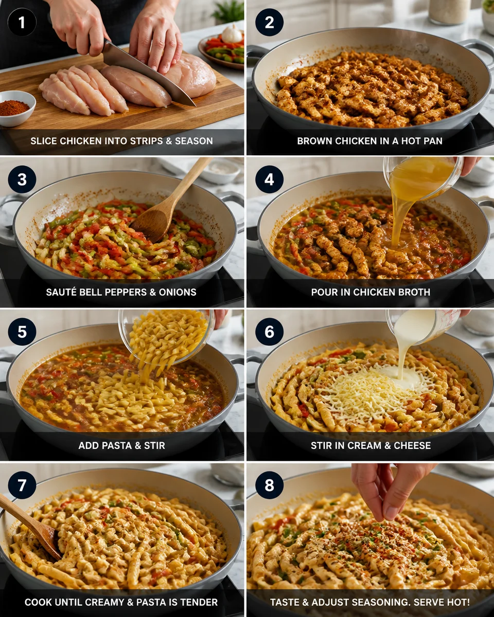 One Pan Cajun Chicken Pasta