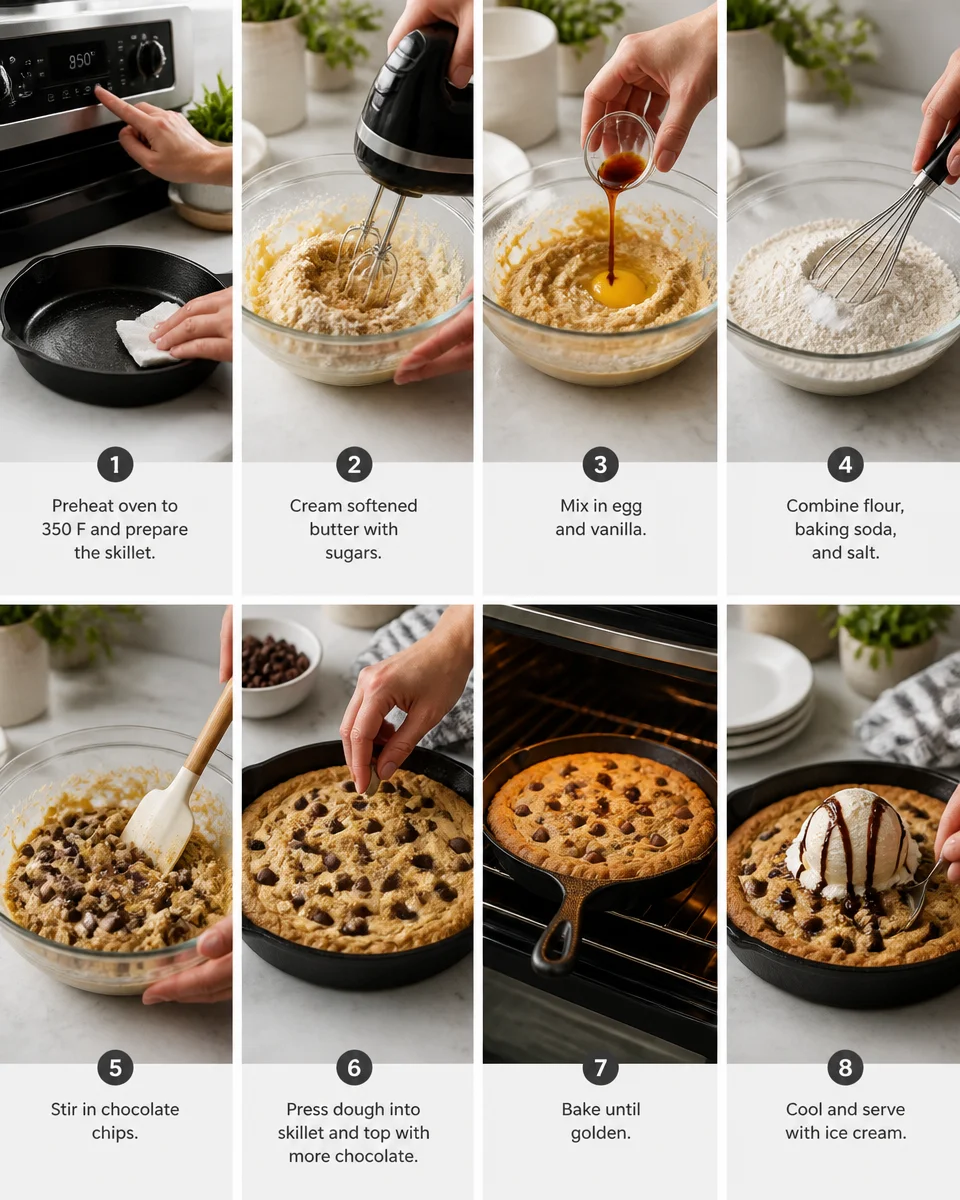 Pan-Style Skillet Chocolate Chip Cookie