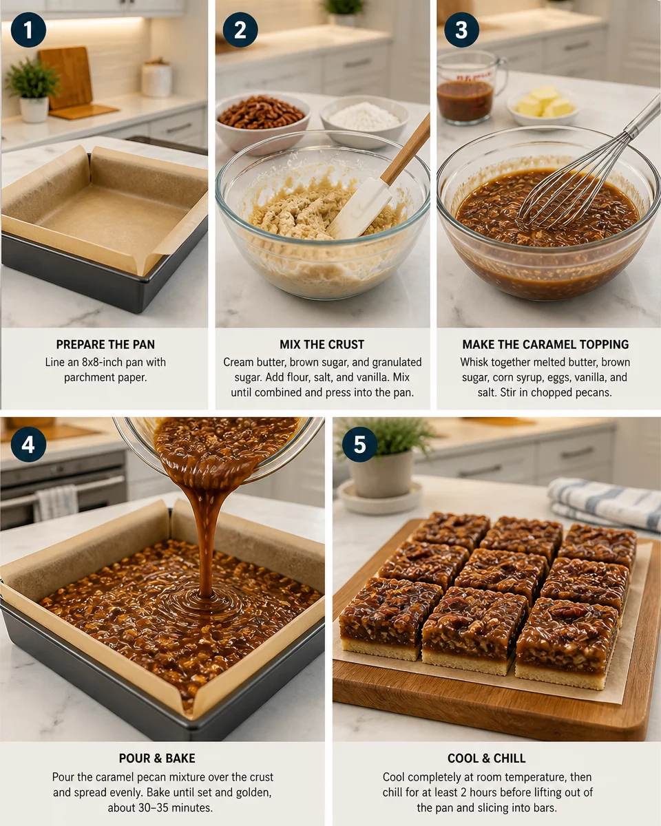 Pecan Pie Bars with Shortbread Base