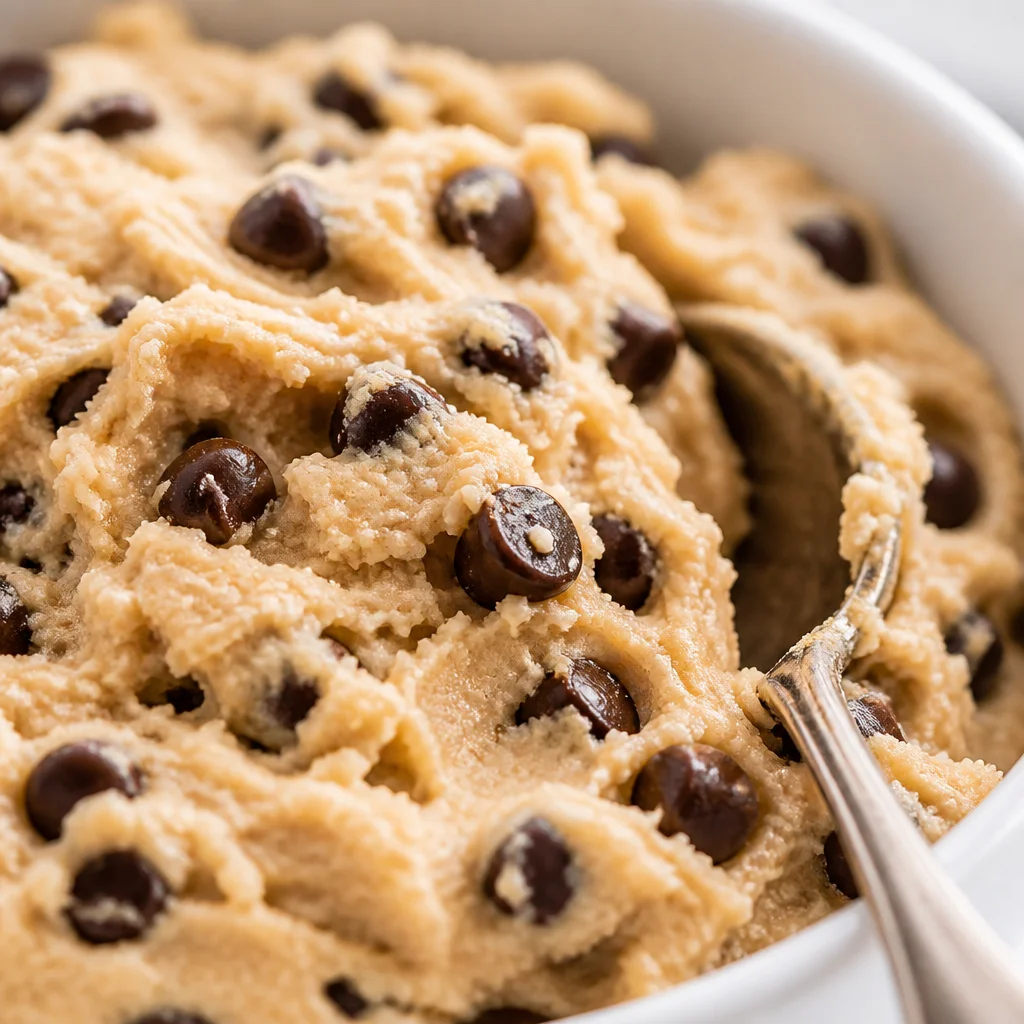 Delicious protein cottage cheese cookie dough made with wholesome ingredients.