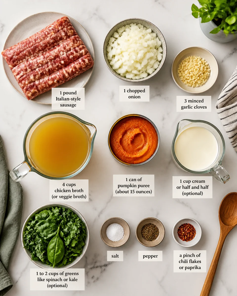 Pumpkin and Sausage Soup