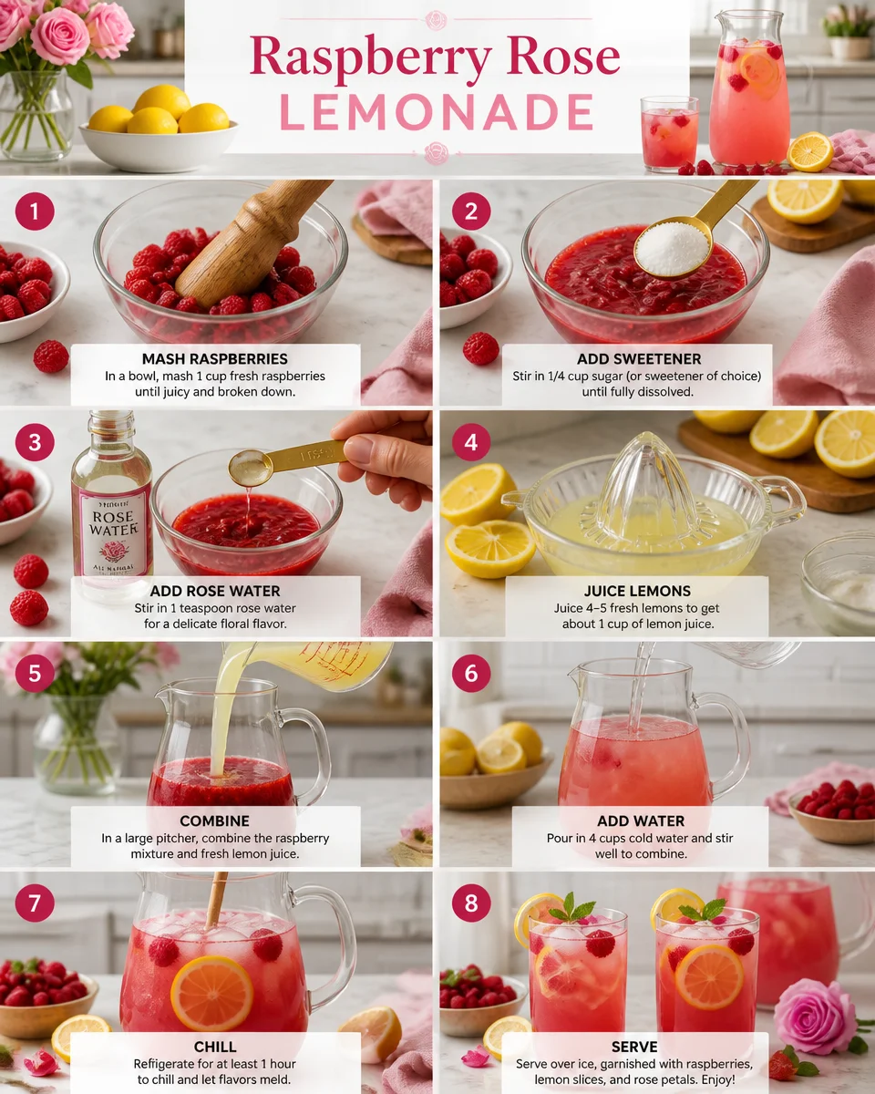 Raspberry Rose Lemonade