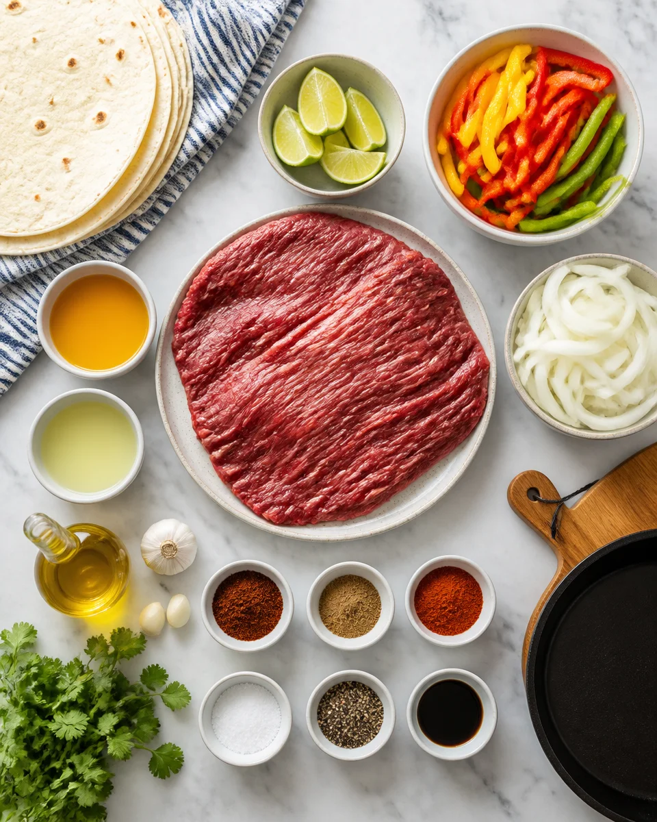 Skirt Steak Fajitas