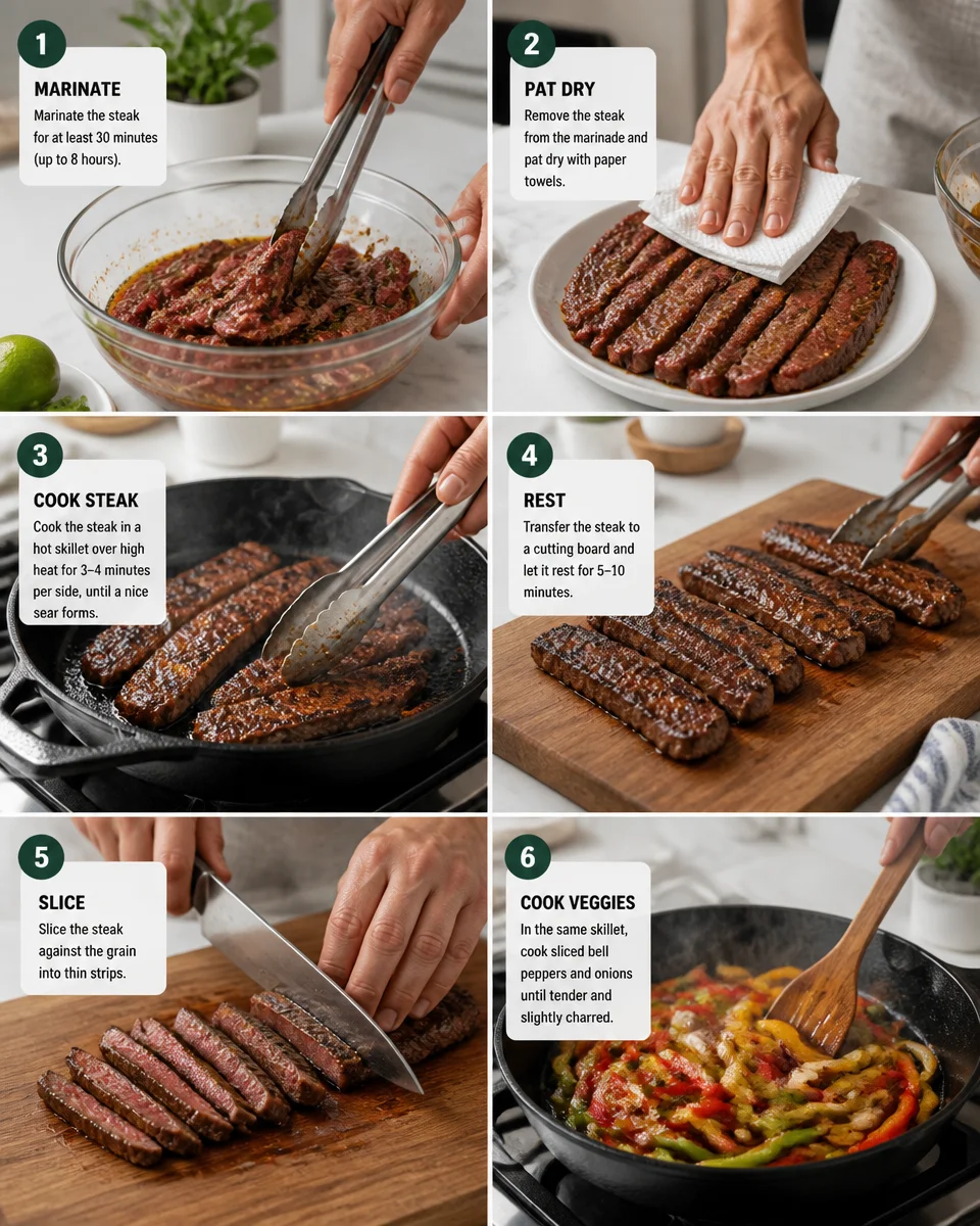 Skirt Steak Fajitas