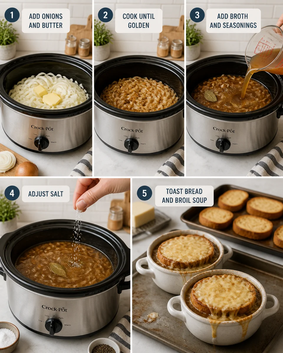 Slow Cooker French Onion Soup