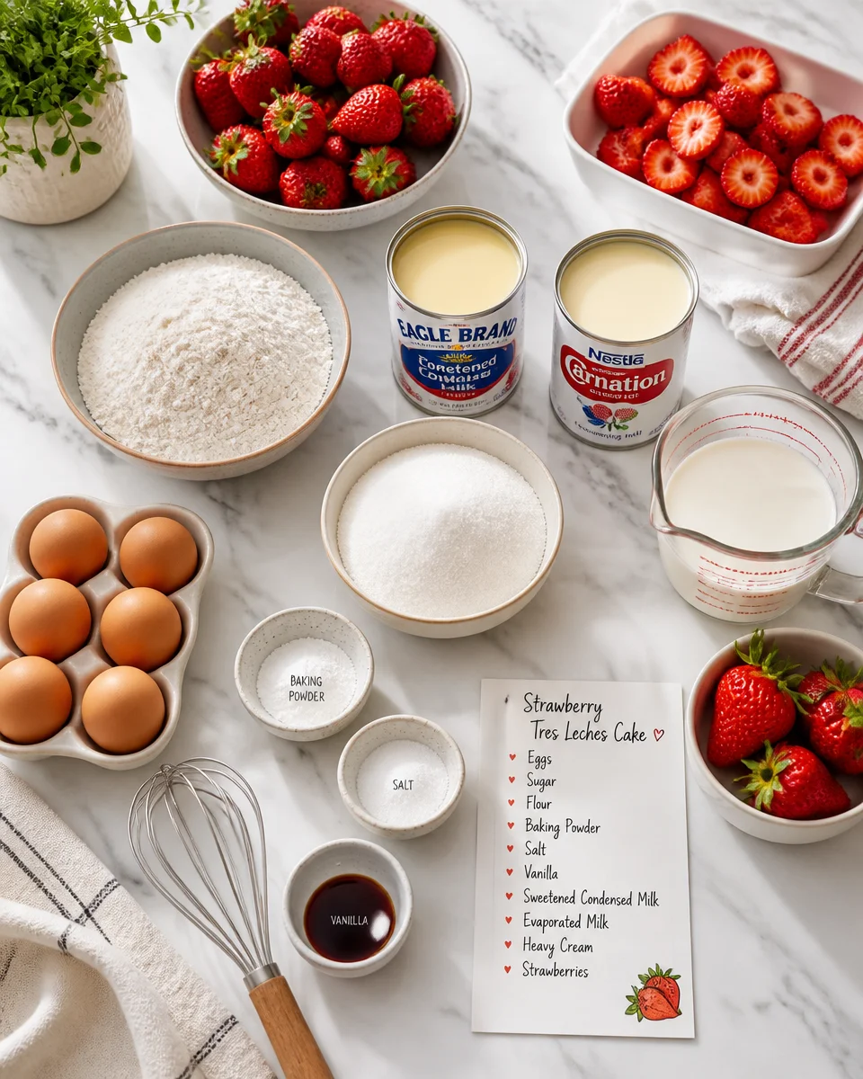 Strawberry Tres Leches Cake