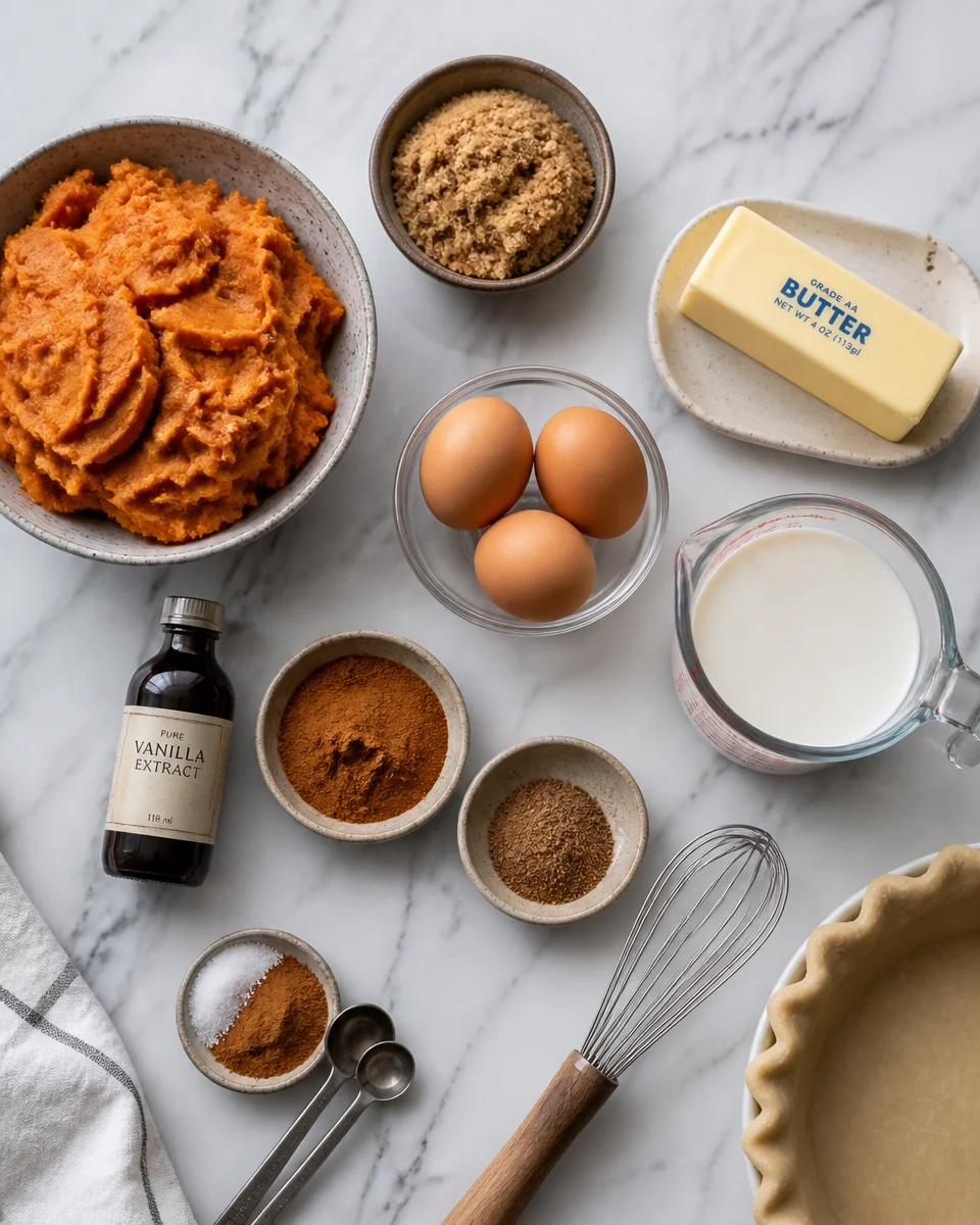 Sweet Potato Pie with Brown Sugar Crust