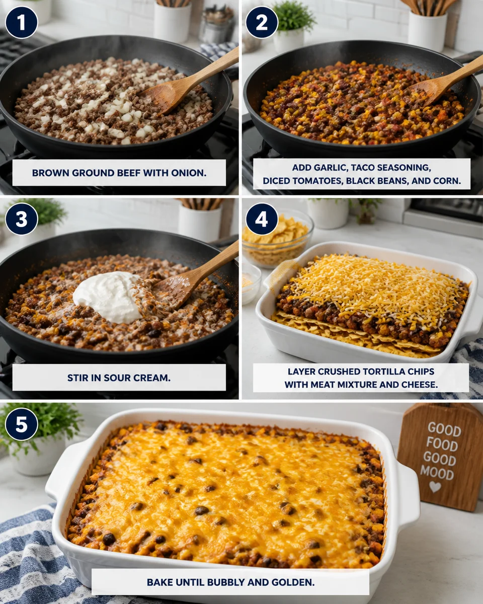 Walking Taco Casserole (Kids Love This!)