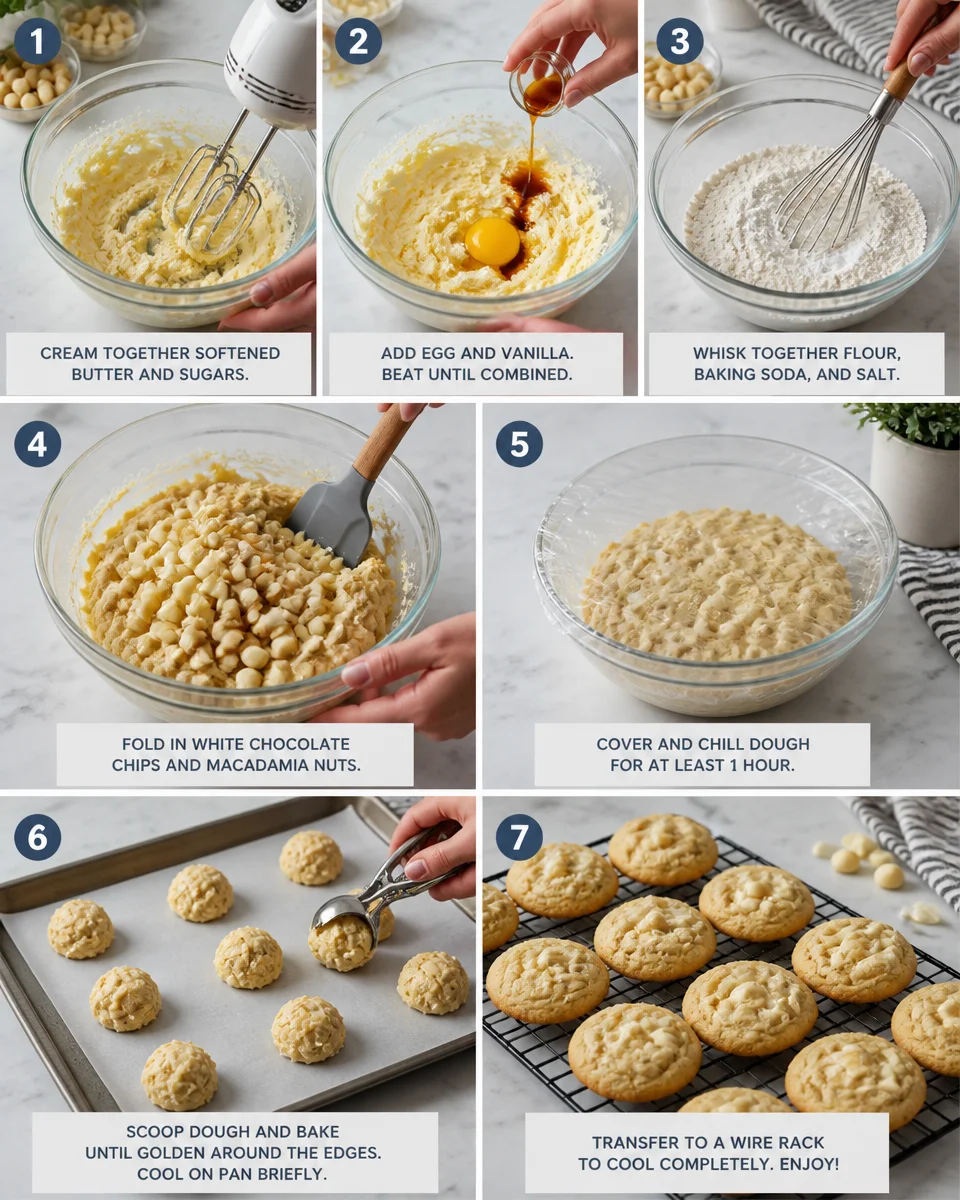 White Chocolate Macadamia Nut Cookies