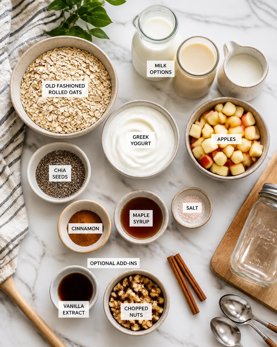 Apple Cinnamon Overnight Oats