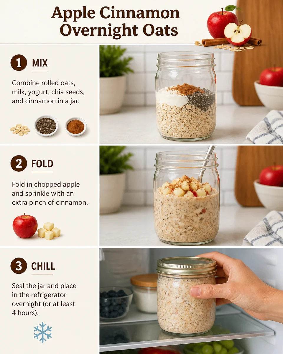 Apple Cinnamon Overnight Oats