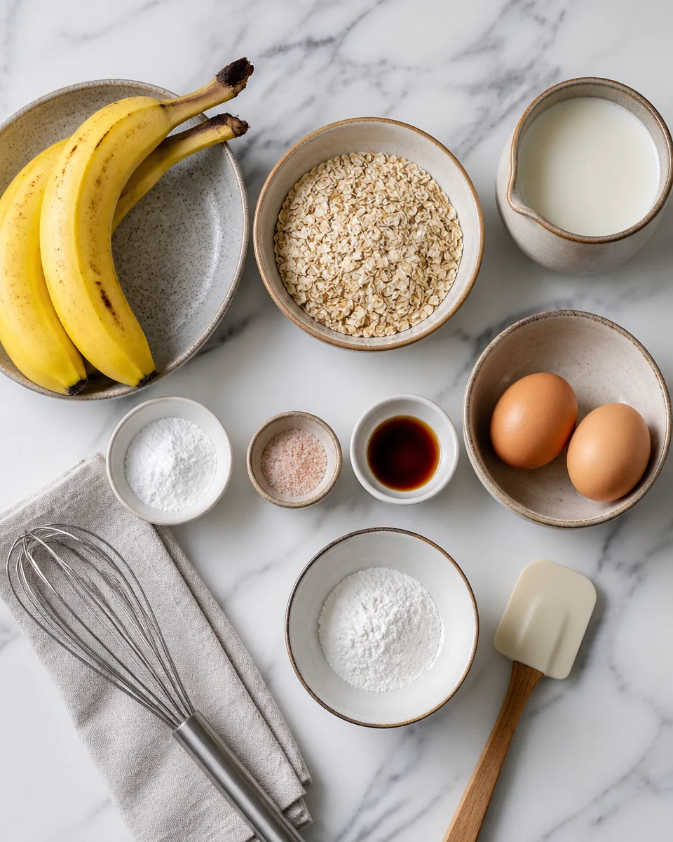 Banana Oat Pancakes (Healthy)