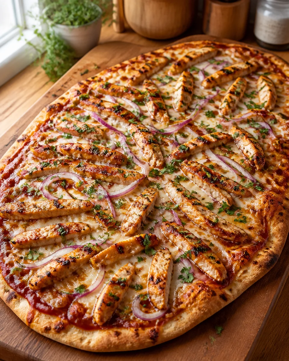 BBQ Chicken Flatbread Pizza